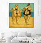 2 on the beach by Steven Lamb on GIANT ART - beige men and women