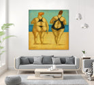 2 on the beach by Steven Lamb on GIANT ART - beige men and women