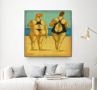 2 on the beach by Steven Lamb on GIANT ART - beige men and women