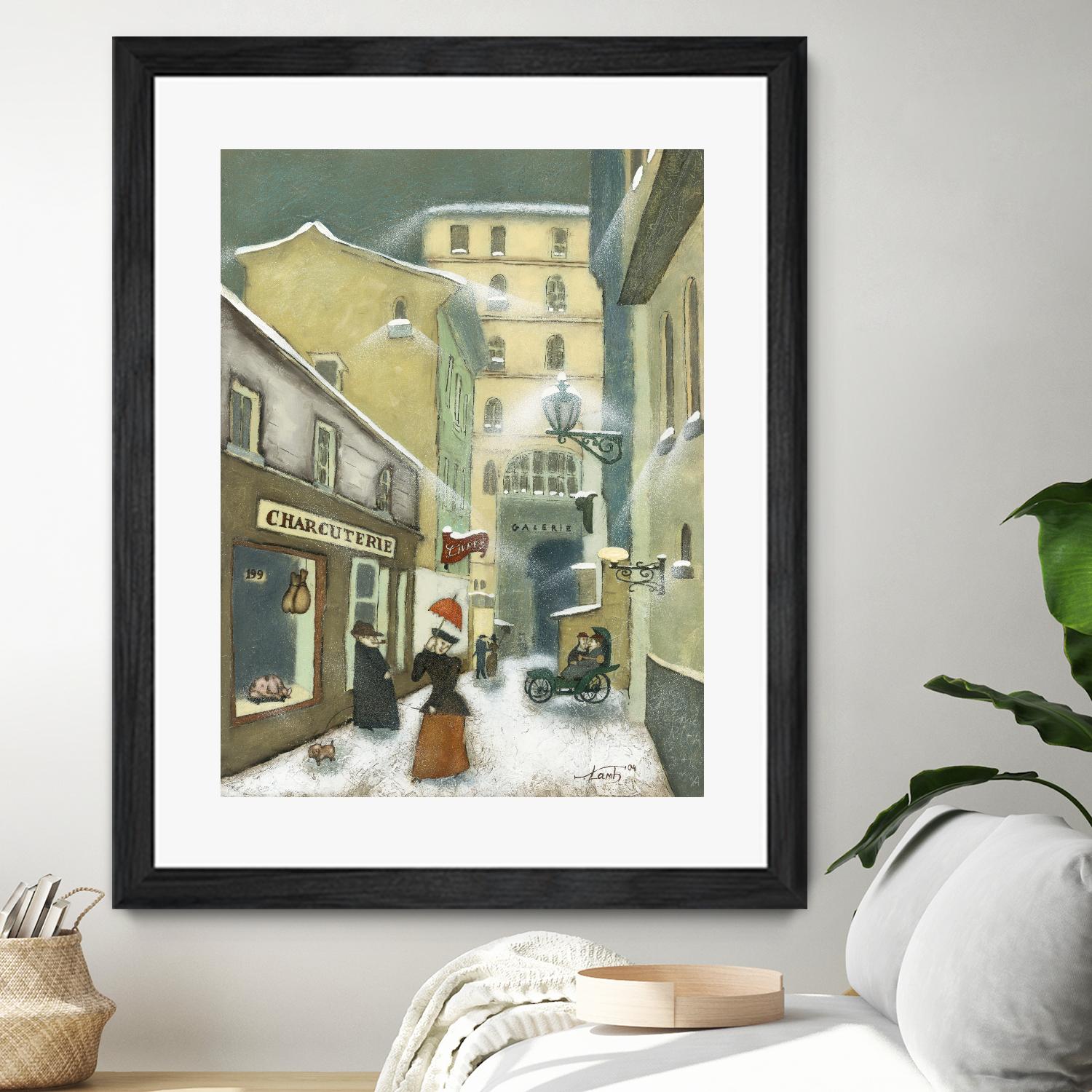 Street in Quebec 1912 by Steven Lamb on GIANT ART - beige architecture artiste québécois