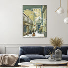 Street in Quebec 1912 by Steven Lamb on GIANT ART - grey everyday life