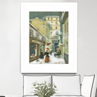 Street in Quebec 1912 by Steven Lamb on GIANT ART - beige architecture artiste québécois