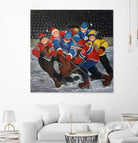 Un rêve by Nicole Laporte on GIANT ART - blue winter scenes