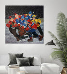 Un rêve by Nicole Laporte on GIANT ART - blue winter scenes