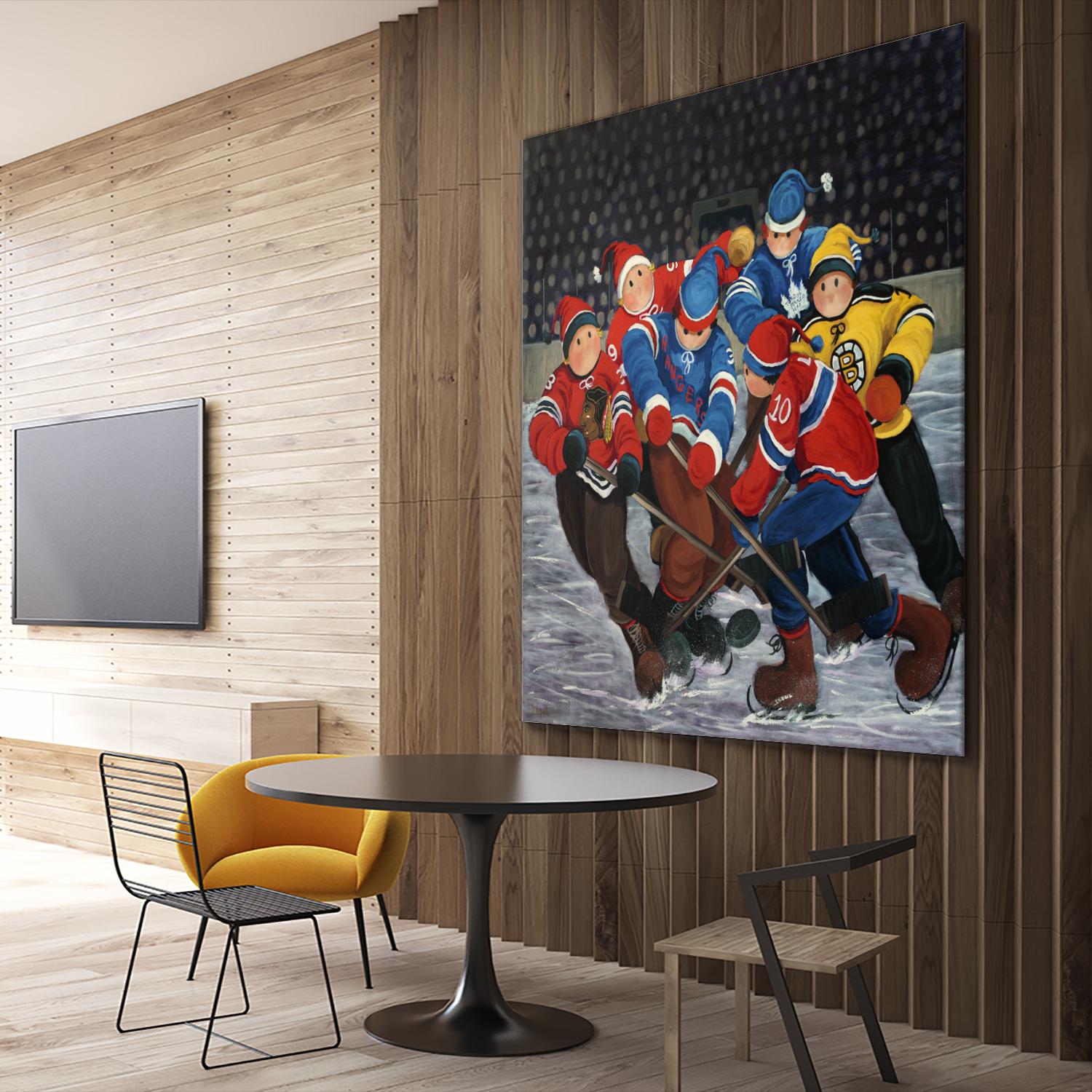 Un rêve by Nicole Laporte on GIANT ART - blue winter scenes