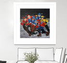 Un rêve by Nicole Laporte on GIANT ART - blue winter scenes