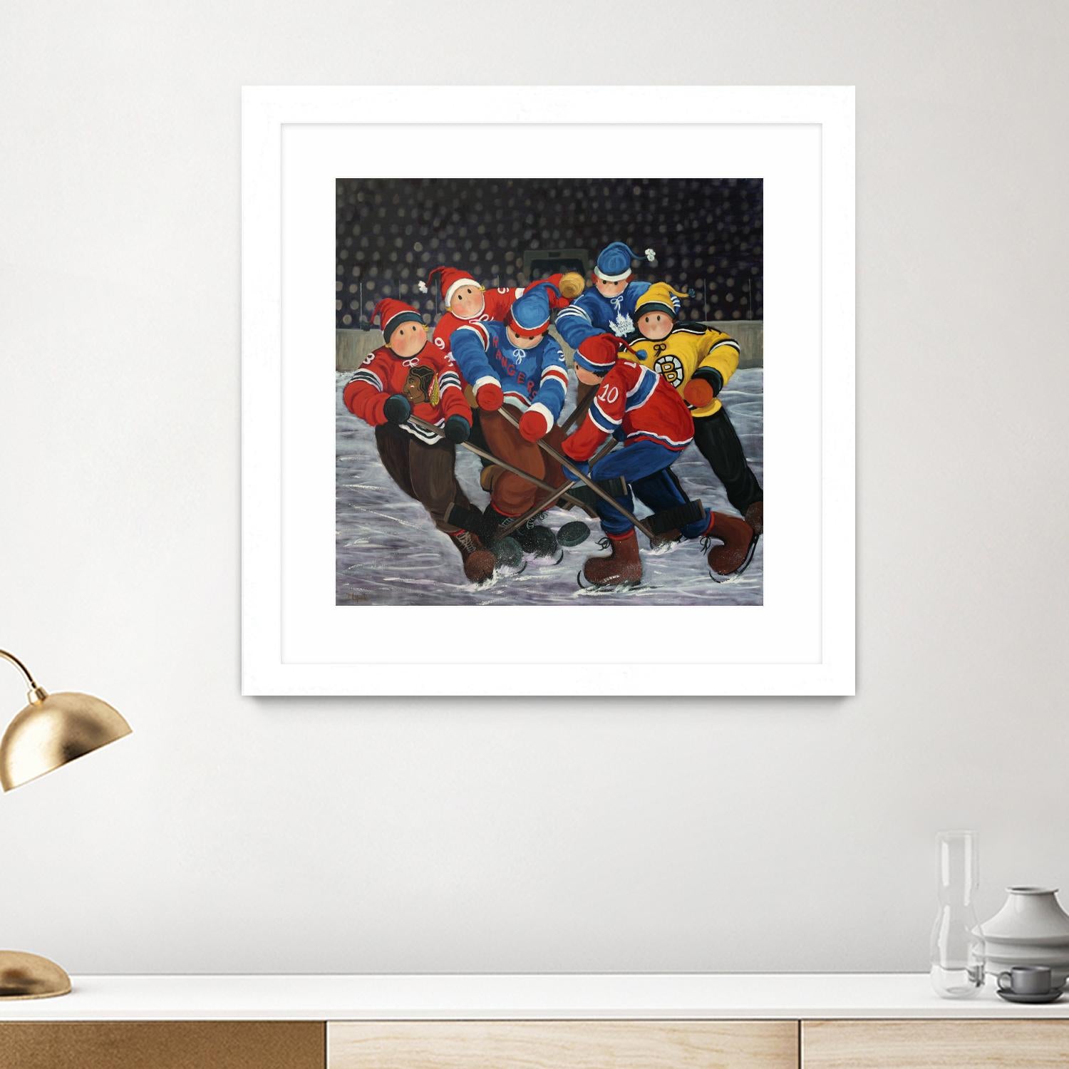 Un rêve by Nicole Laporte on GIANT ART - blue winter scenes