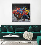 Un rêve by Nicole Laporte on GIANT ART - blue winter scenes