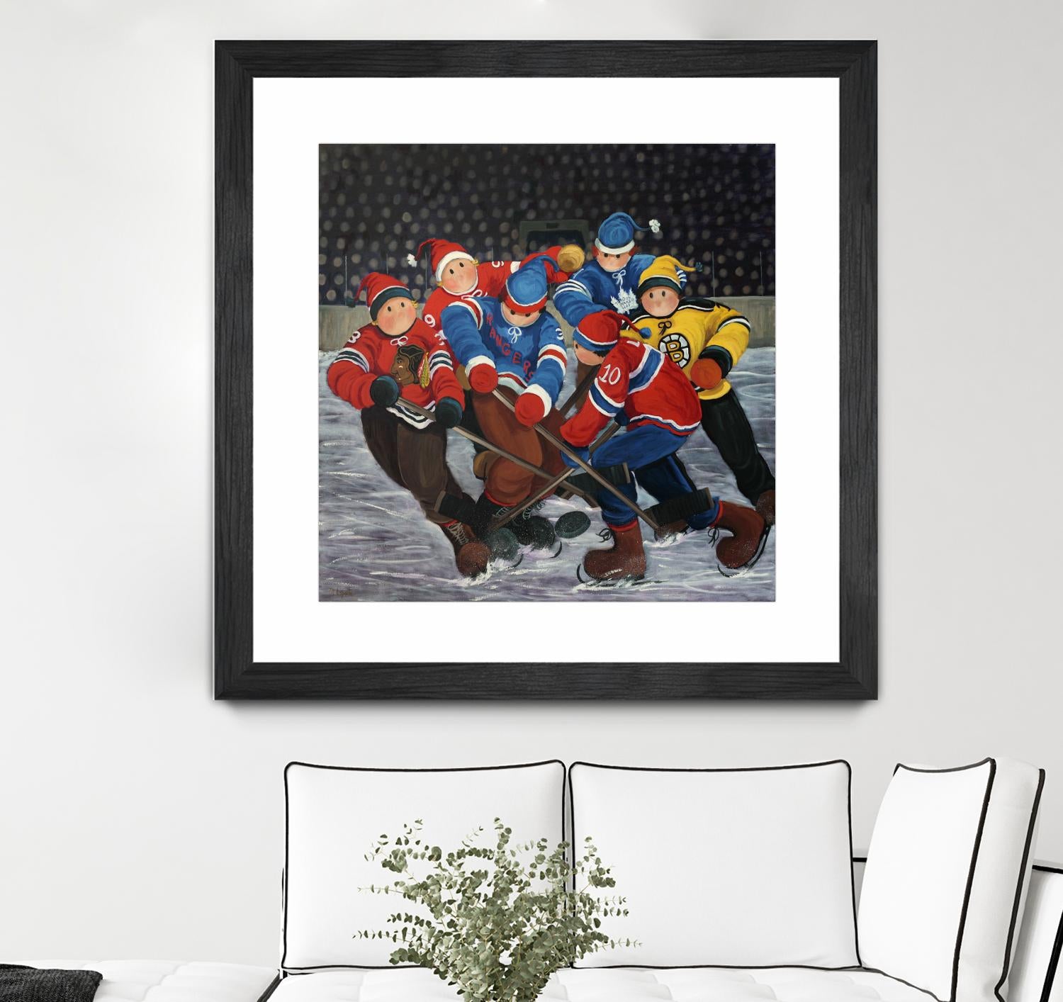 Un rêve by Nicole Laporte on GIANT ART - blue winter scenes