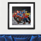 Un rêve by Nicole Laporte on GIANT ART - blue winter scenes