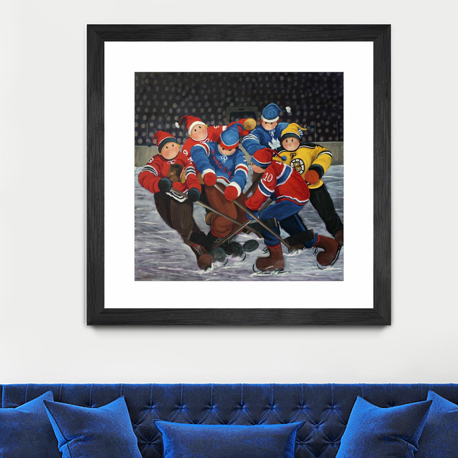 Un rêve by Nicole Laporte on GIANT ART - blue winter scenes