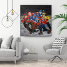 Un rêve by Nicole Laporte on GIANT ART - blue winter scenes