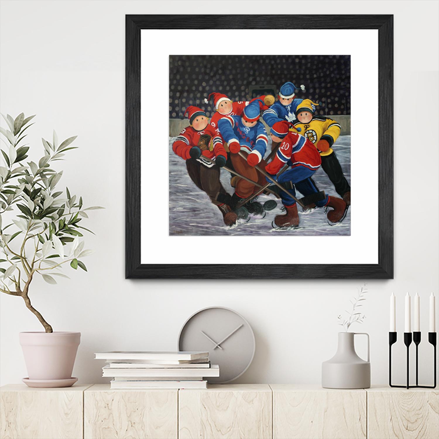 Un rêve by Nicole Laporte on GIANT ART - blue winter scenes