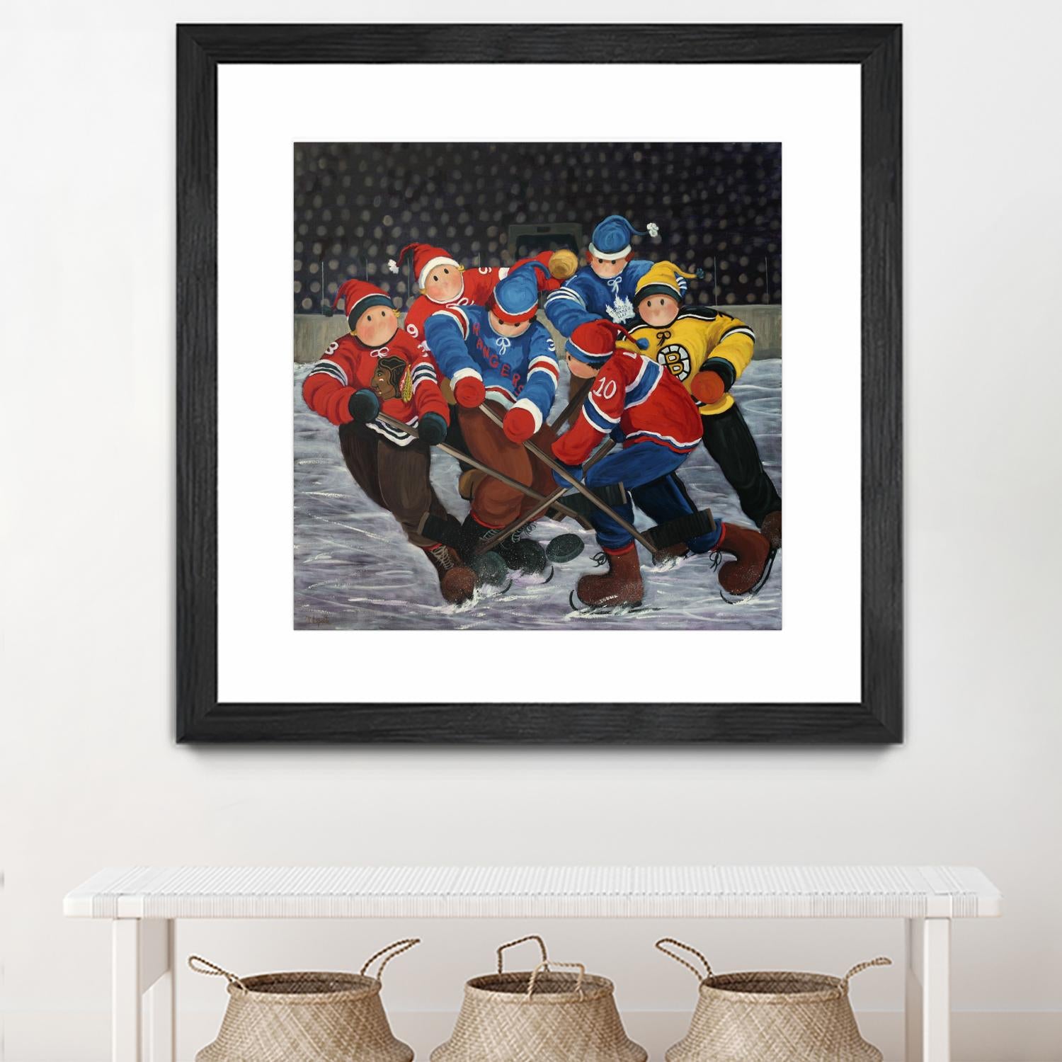 Un rêve by Nicole Laporte on GIANT ART - blue winter scenes