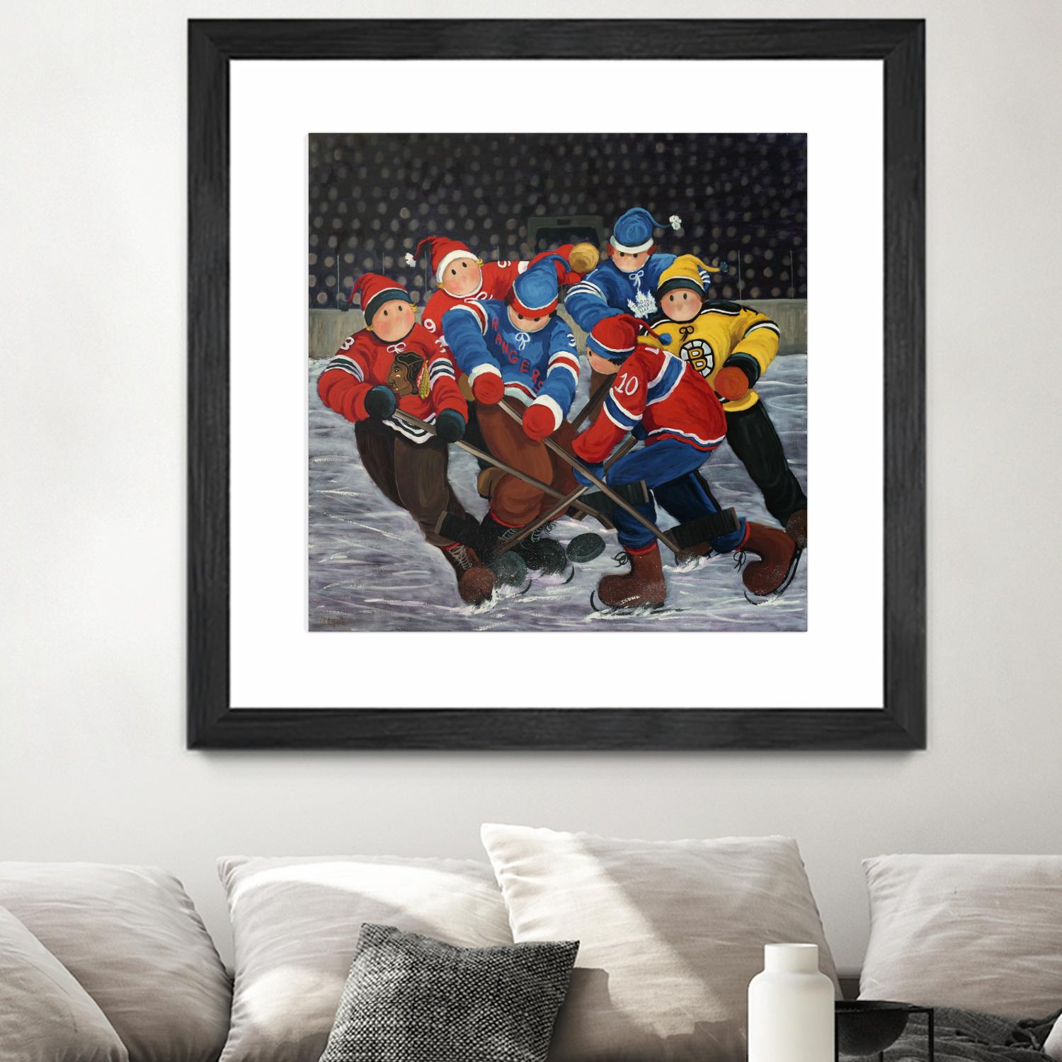 Un rêve by Nicole Laporte on GIANT ART - blue winter scenes