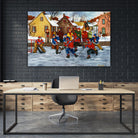 On compte sur toi #5 by Nicole Laporte on GIANT ART - yellow winter scenes