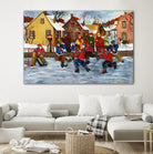 On compte sur toi #5 by Nicole Laporte on GIANT ART - yellow winter scenes