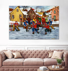 On compte sur toi #5 by Nicole Laporte on GIANT ART - yellow winter scenes