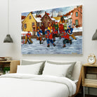 On compte sur toi #5 by Nicole Laporte on GIANT ART - yellow winter scenes