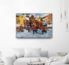 On compte sur toi #5 by Nicole Laporte on GIANT ART - yellow winter scenes