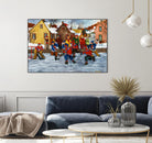 On compte sur toi #5 by Nicole Laporte on GIANT ART - yellow winter scenes