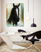 Little Dark Angel by Marie Andrée Leblond on GIANT ART - beige animals horse