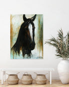 Little Dark Angel by Marie Andrée Leblond on GIANT ART - beige animals horse