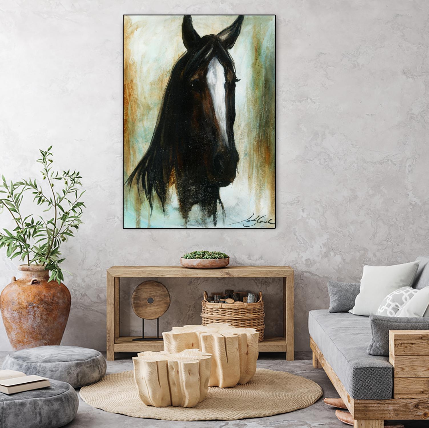 Little Dark Angel by Marie Andrée Leblond on GIANT ART - beige animals