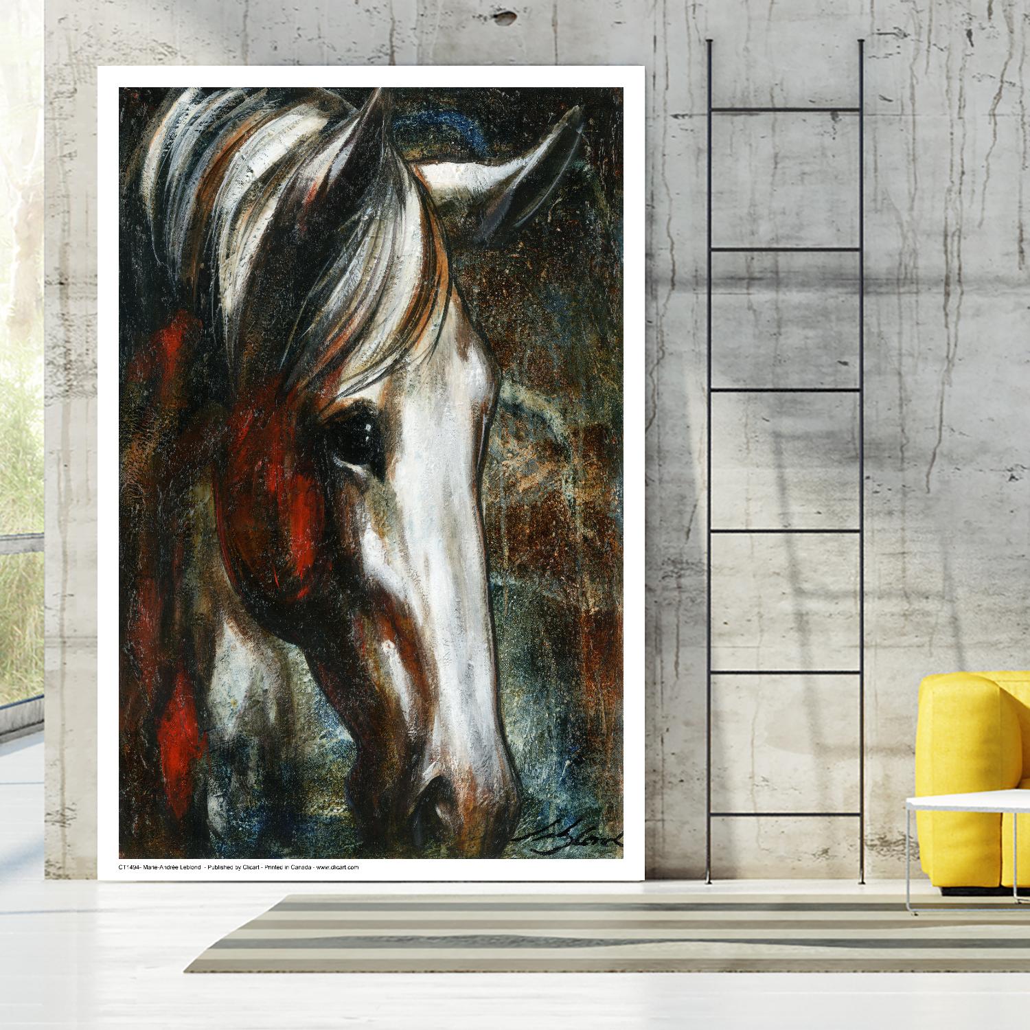 Little White Angel by Marie Andrée Leblond on GIANT ART - red animals