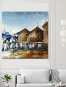 Drapeau rouge by Roland Palmaerts on GIANT ART - brown nautical