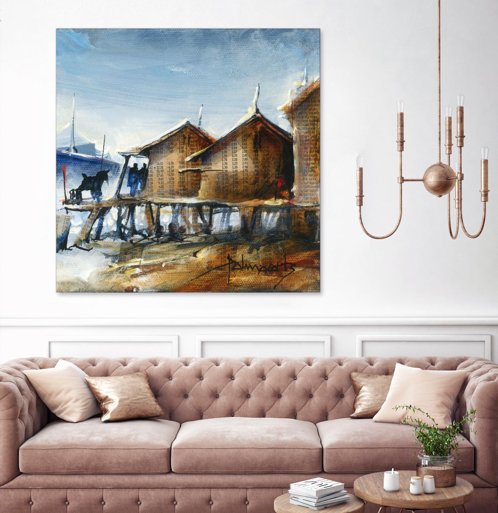 Drapeau rouge by Roland Palmaerts on GIANT ART - brown nautical