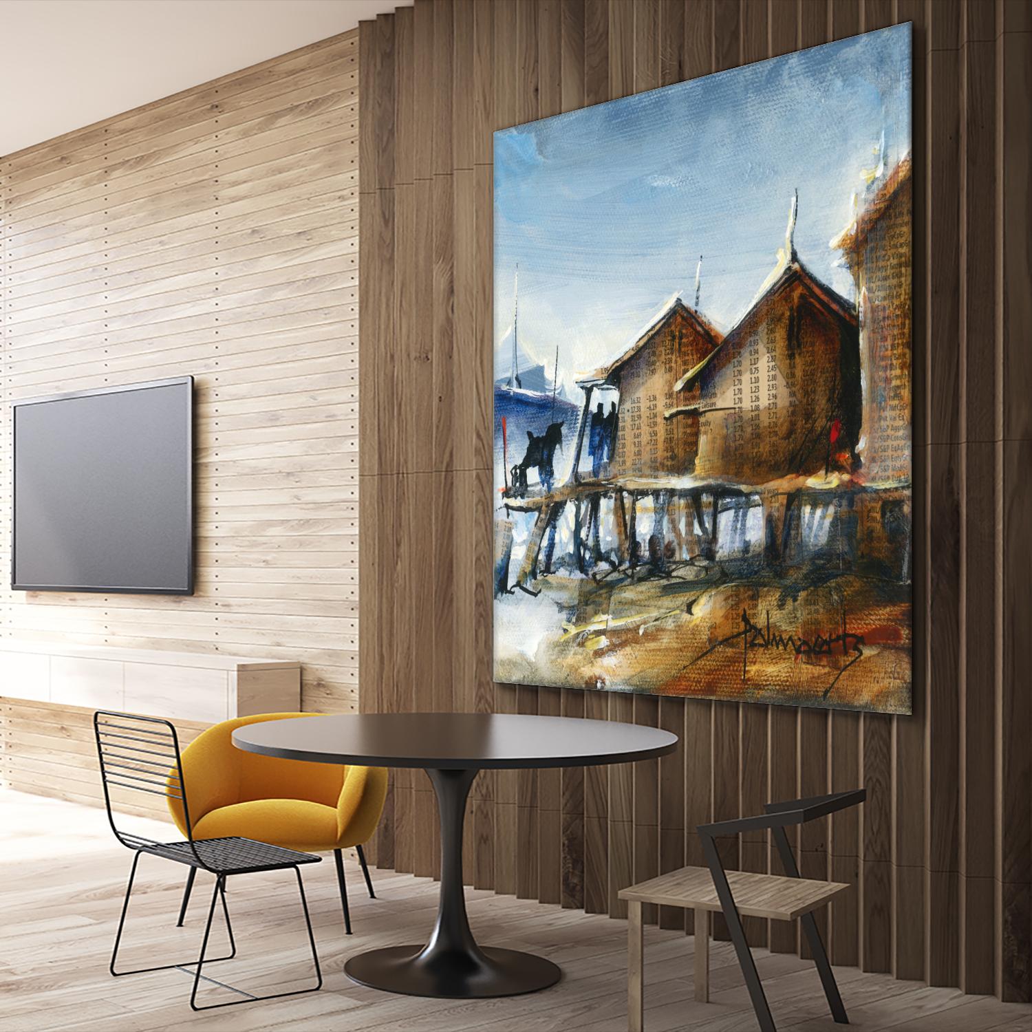 Drapeau rouge by Roland Palmaerts on GIANT ART - brown nautical