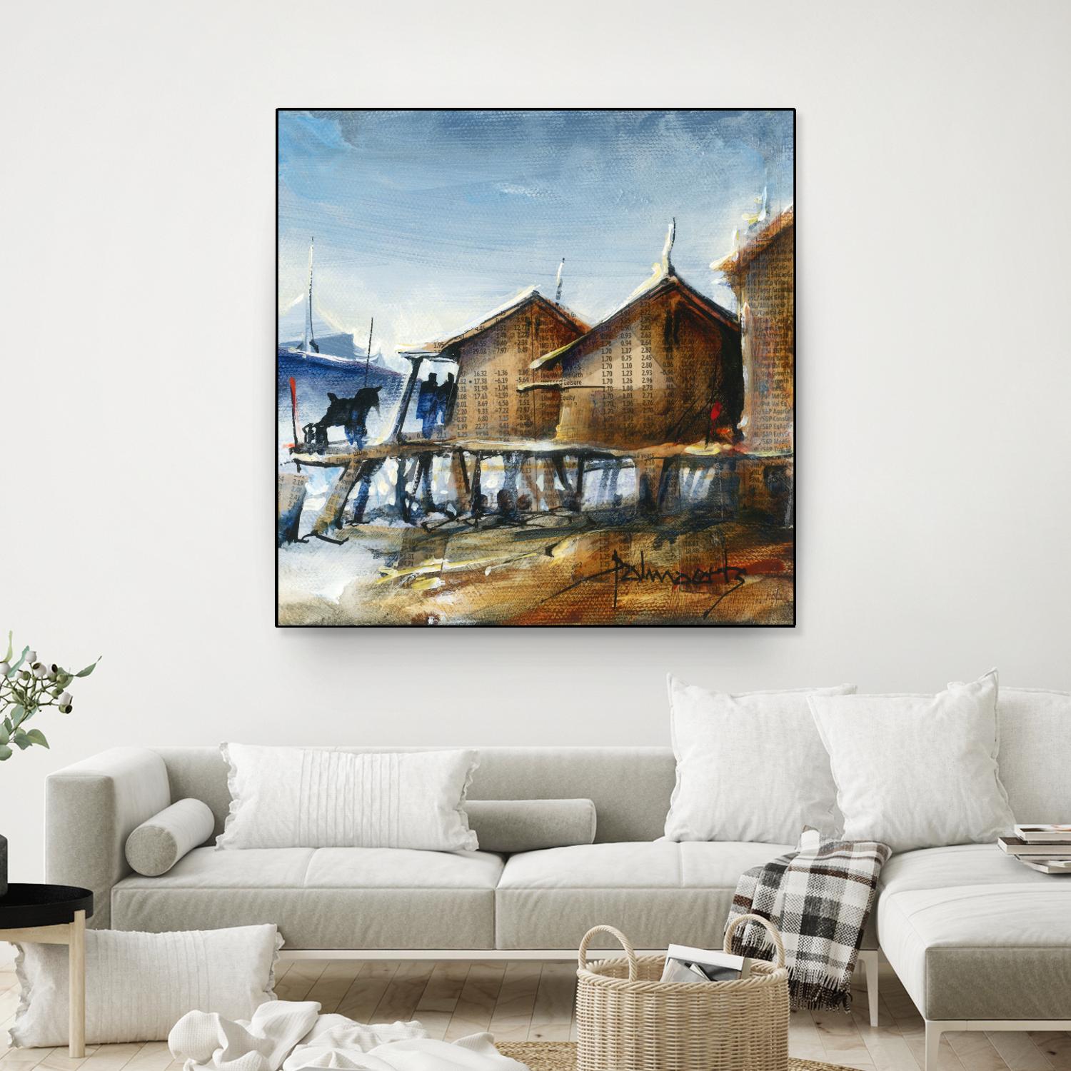 Drapeau rouge by Roland Palmaerts on GIANT ART - brown nautical