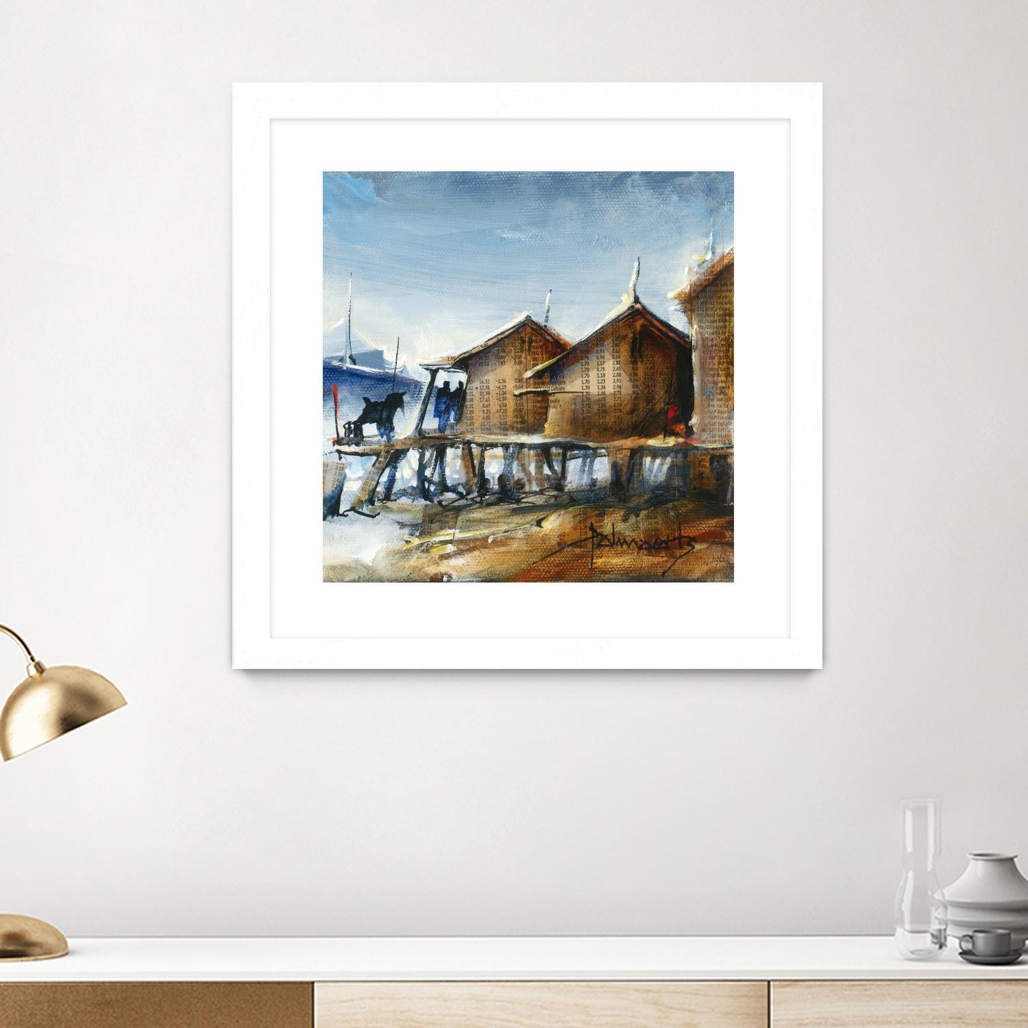 Drapeau rouge by Roland Palmaerts on GIANT ART - brown nautical