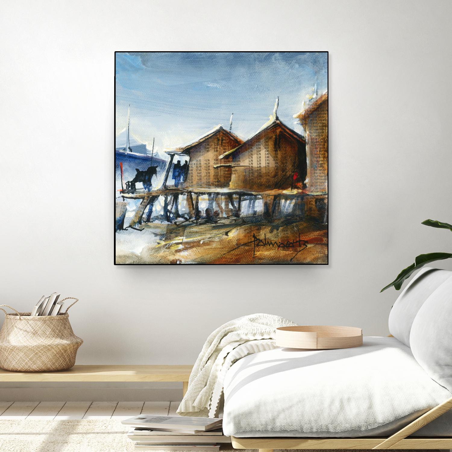 Drapeau rouge by Roland Palmaerts on GIANT ART - brown nautical