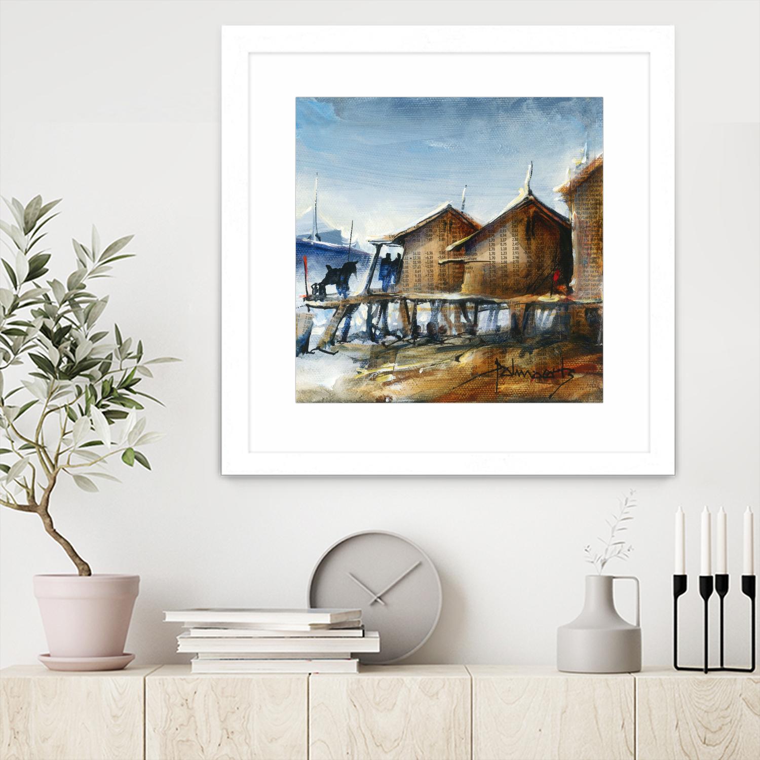 Drapeau rouge by Roland Palmaerts on GIANT ART - brown nautical