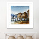 Drapeau rouge by Roland Palmaerts on GIANT ART - brown nautical