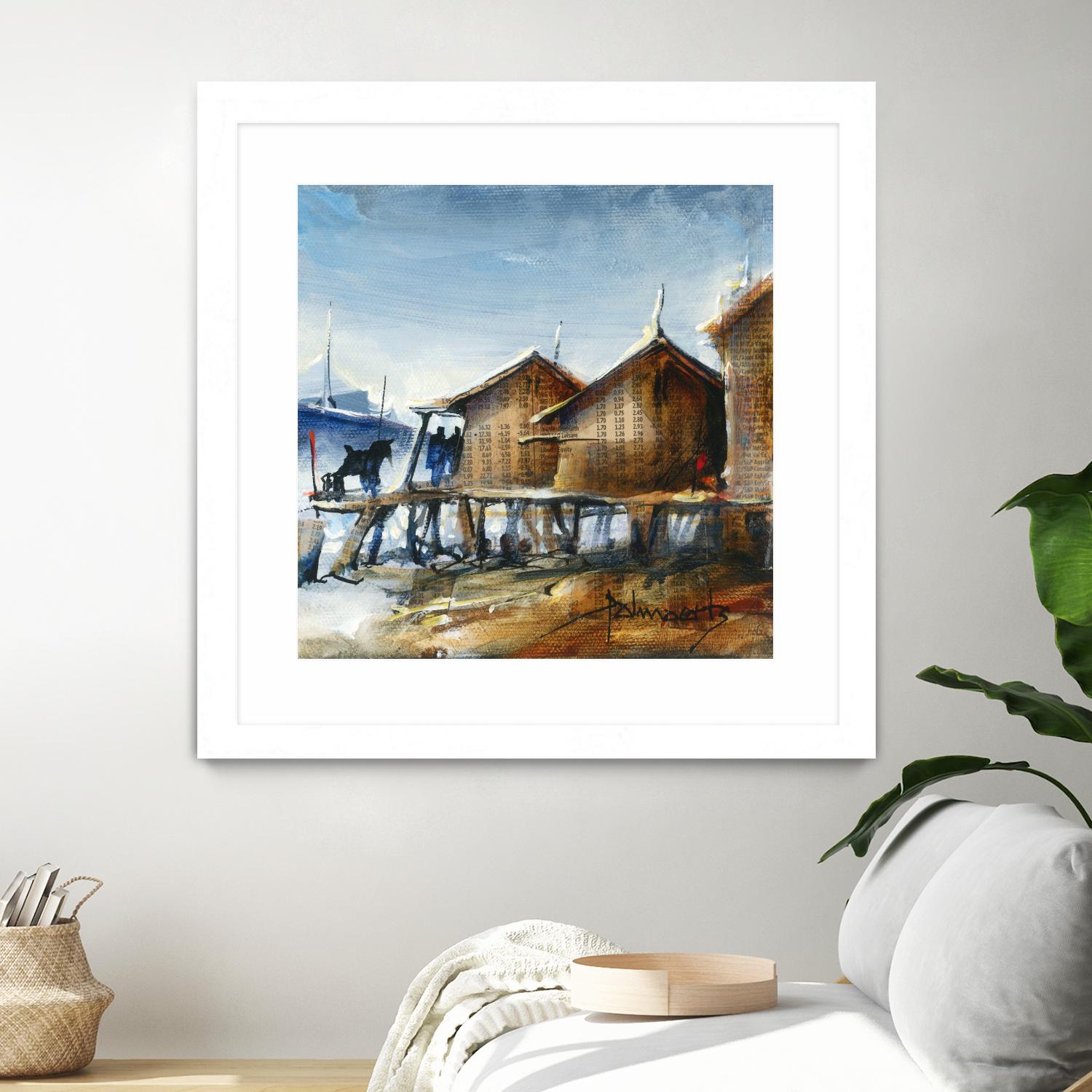 Drapeau rouge by Roland Palmaerts on GIANT ART - brown nautical