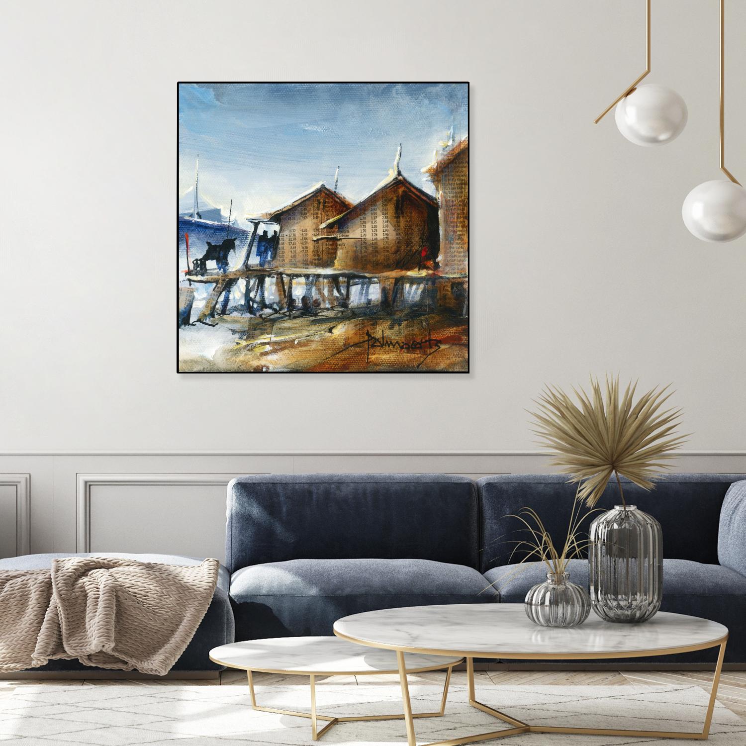 Drapeau rouge by Roland Palmaerts on GIANT ART - brown nautical