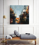 2 bateaux by Roland Palmaerts on GIANT ART - grey nautical