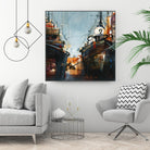 2 bateaux by Roland Palmaerts on GIANT ART - grey nautical