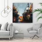 2 bateaux by Roland Palmaerts on GIANT ART - grey nautical