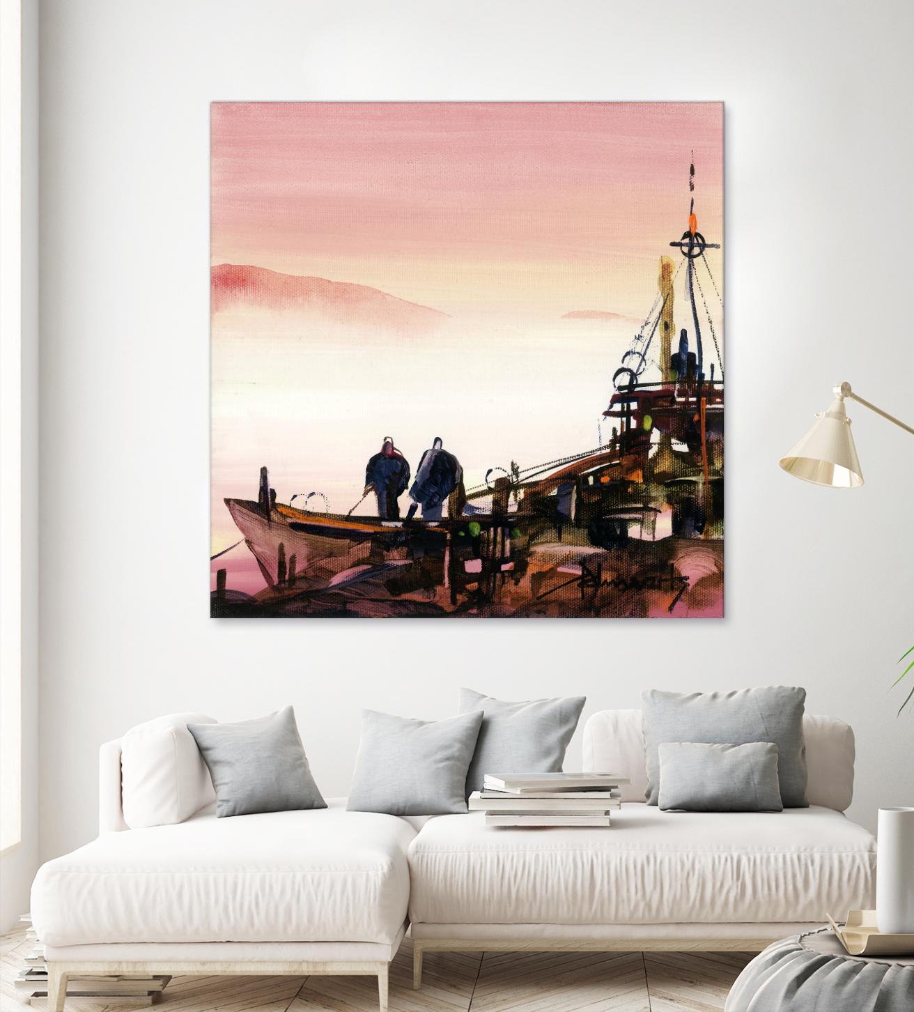 L'espoir by Roland Palmaerts on GIANT ART - brown nautical