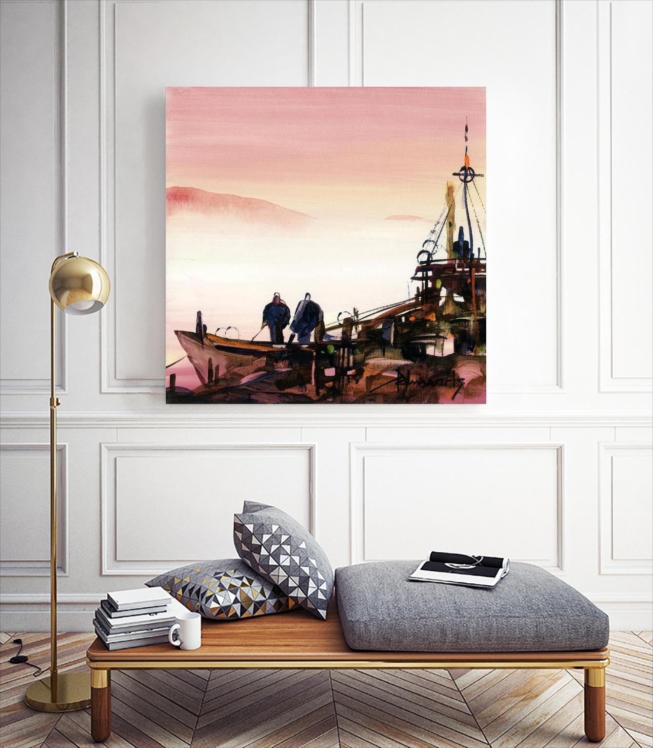 L'espoir by Roland Palmaerts on GIANT ART - brown nautical