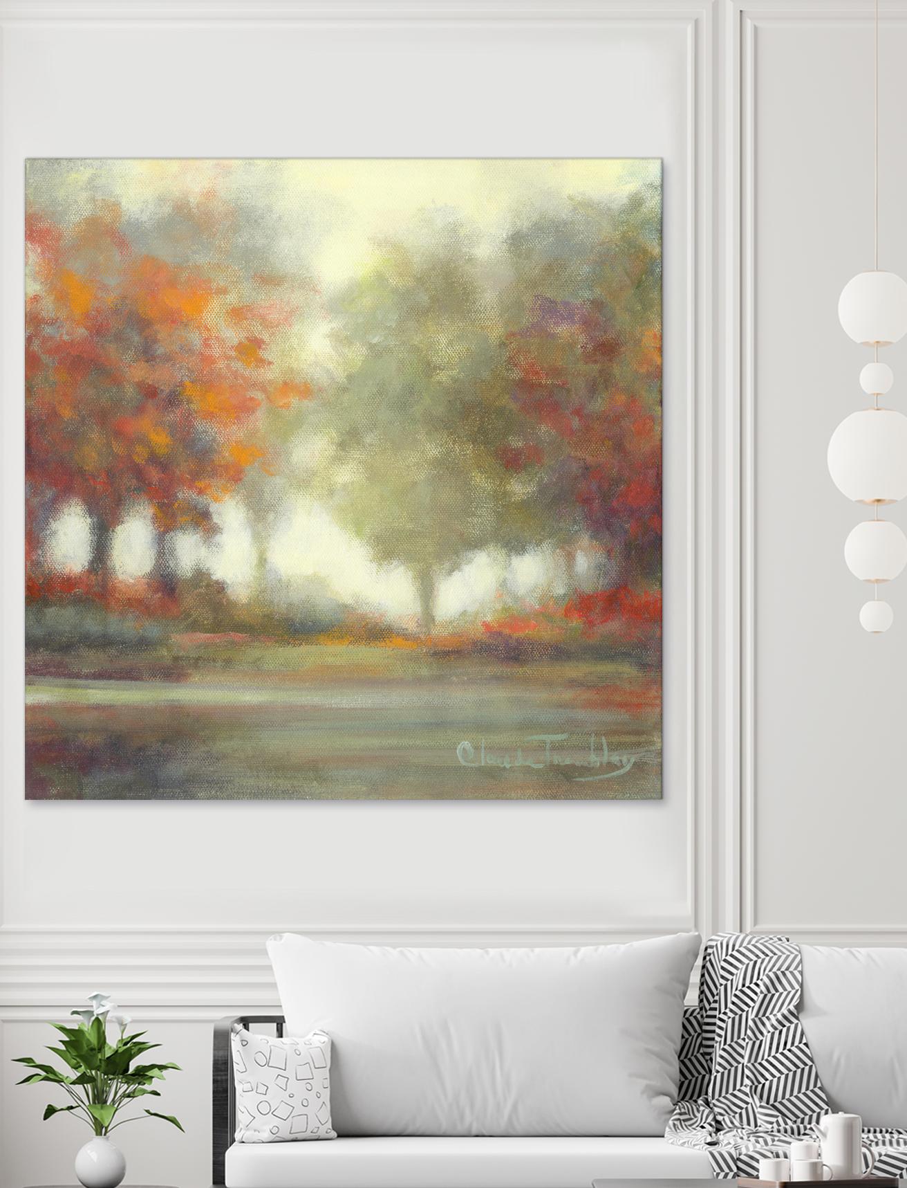 Garder le secret by Claude Tremblay on GIANT ART - green trees