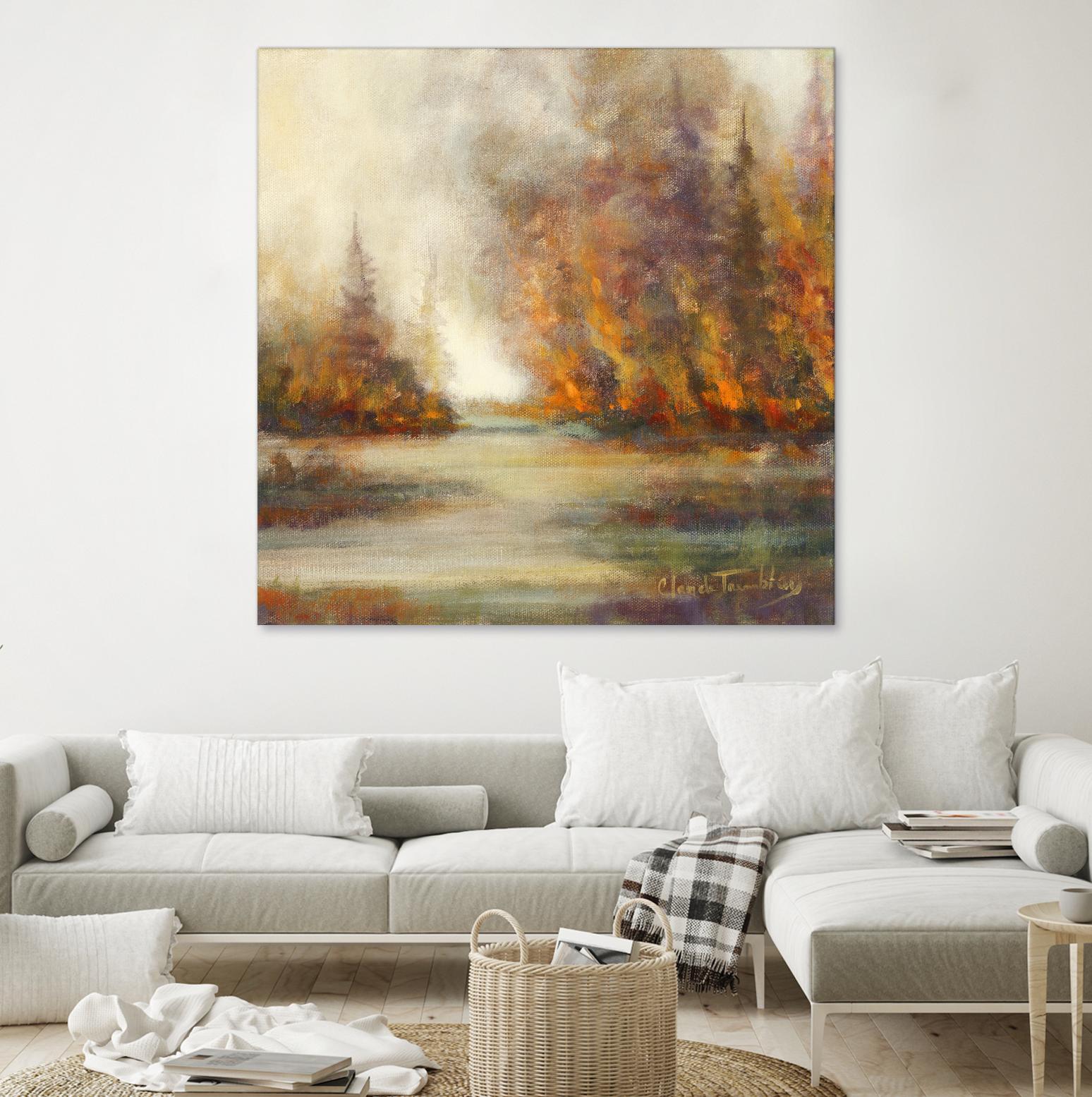 Un temps pour chaque chose by Claude Tremblay on GIANT ART - purple trees