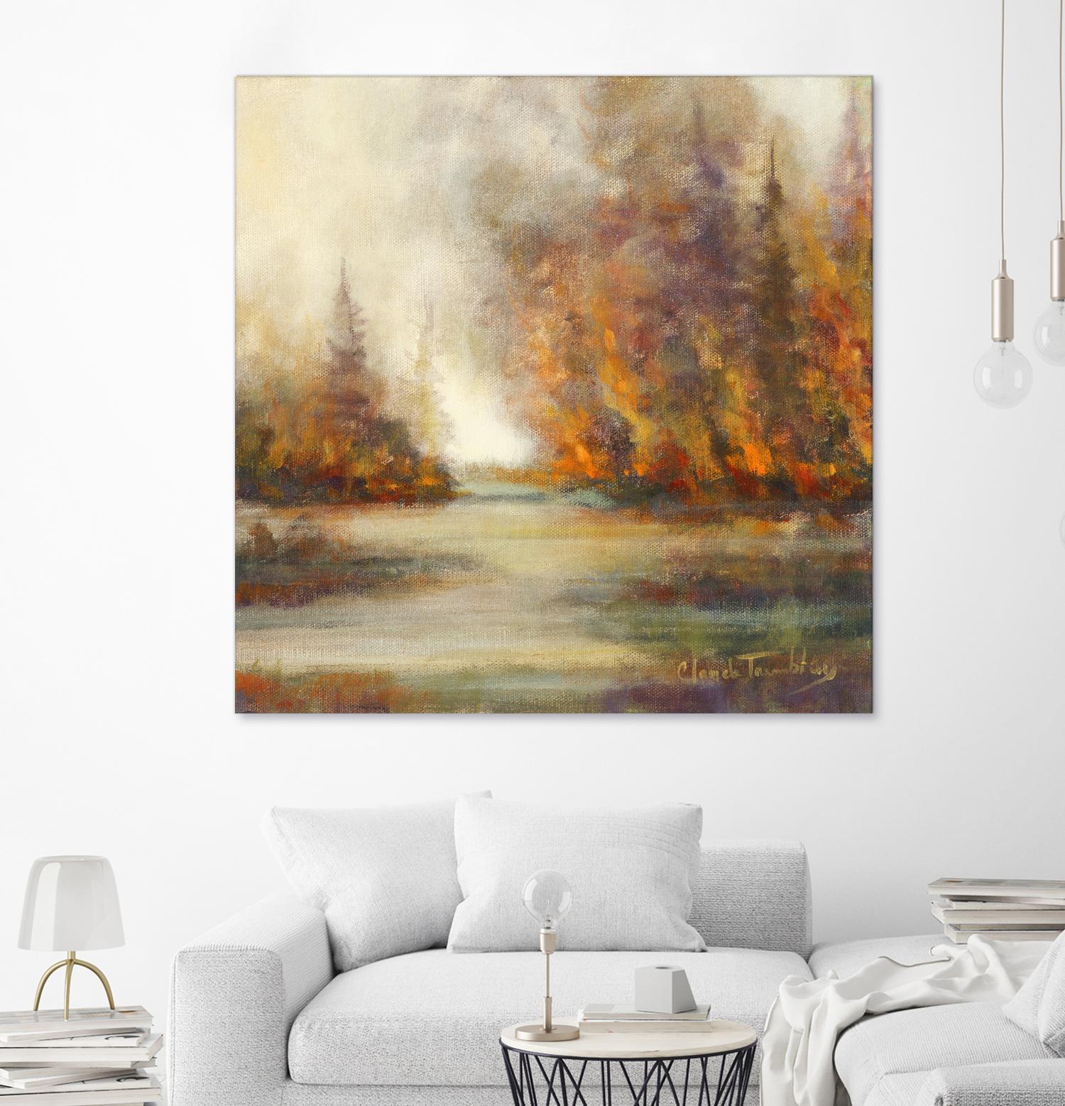 Un temps pour chaque chose by Claude Tremblay on GIANT ART - purple trees