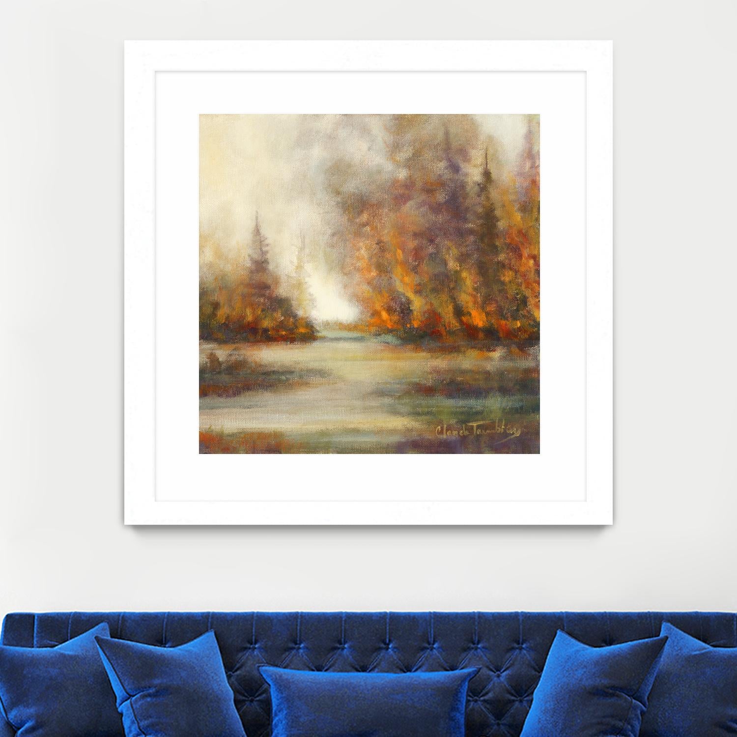 Un temps pour chaque chose by Claude Tremblay on GIANT ART - purple trees