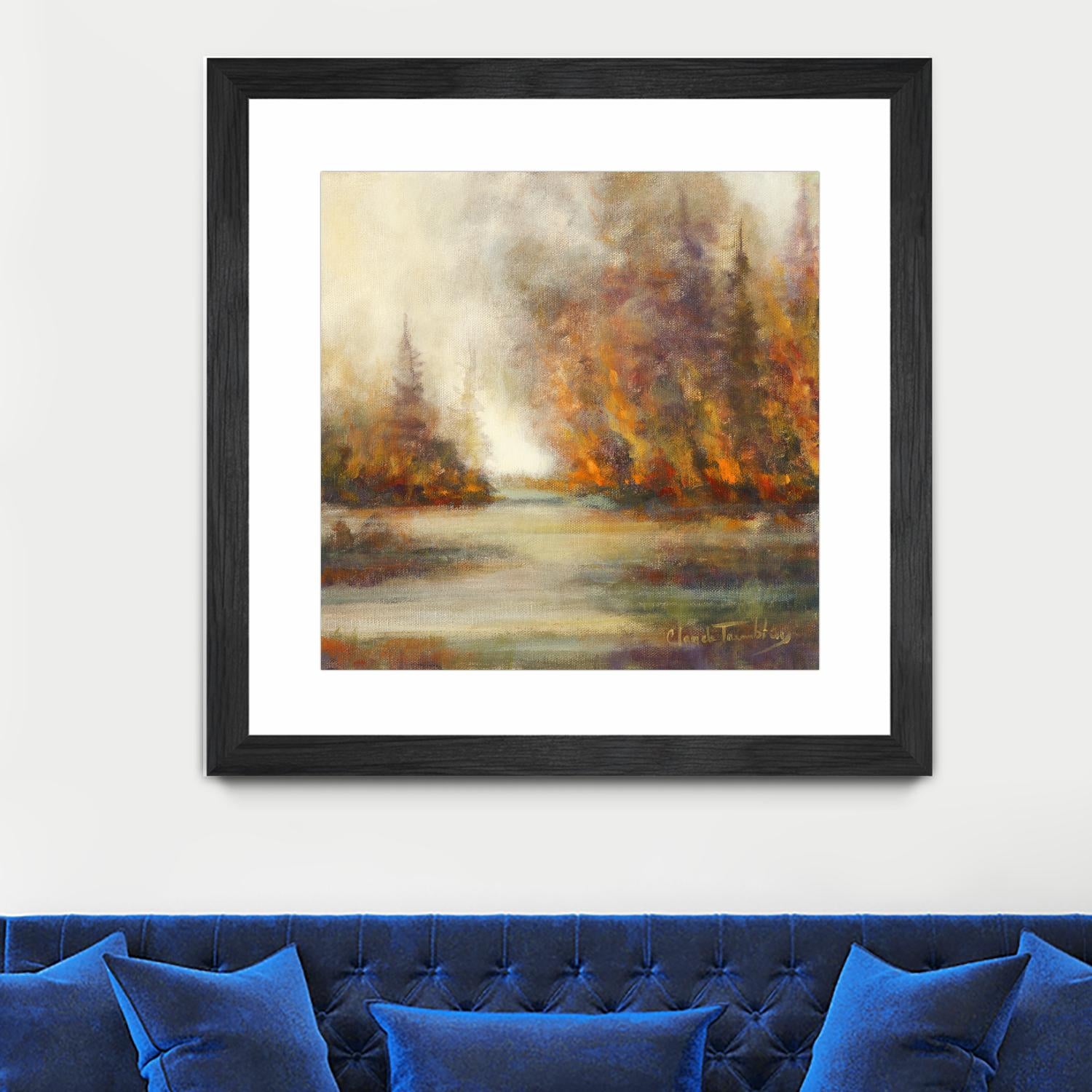 Un temps pour chaque chose by Claude Tremblay on GIANT ART - purple trees