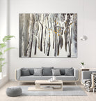 La forêt blanche by Kathleen Cloutier on GIANT ART - grey trees